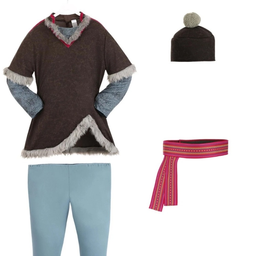 Disney Frozen Kristoff Costume Disguise Halloween Adult Cosplay Prince XXL Plus